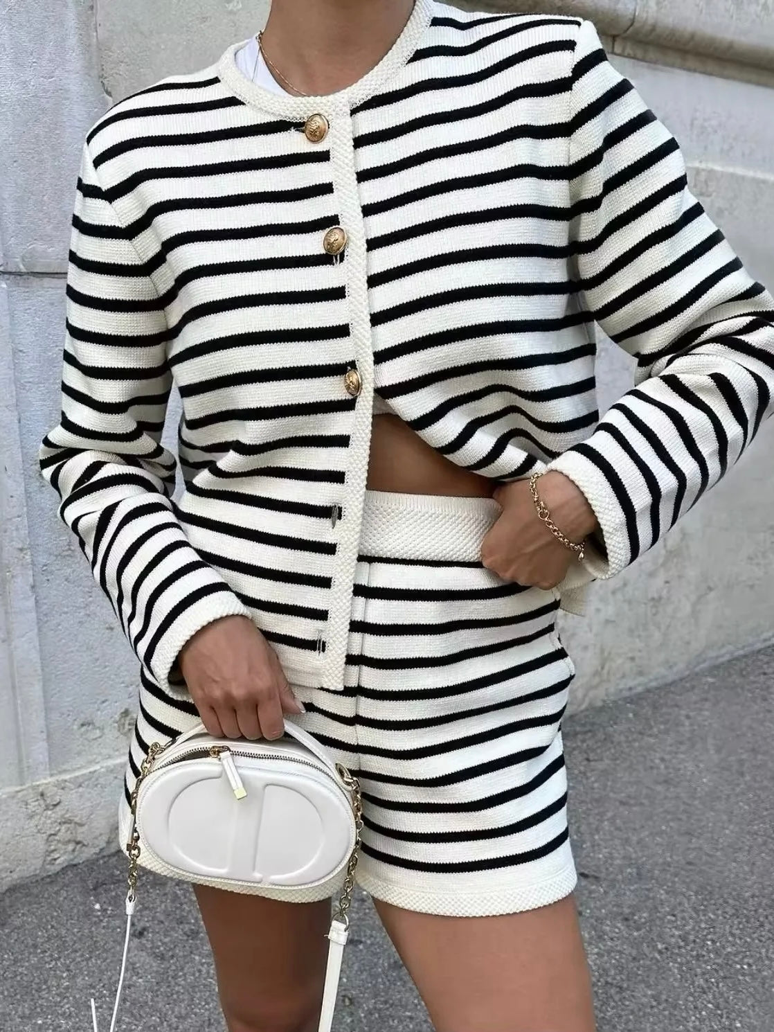 Marina Strickset gestreift