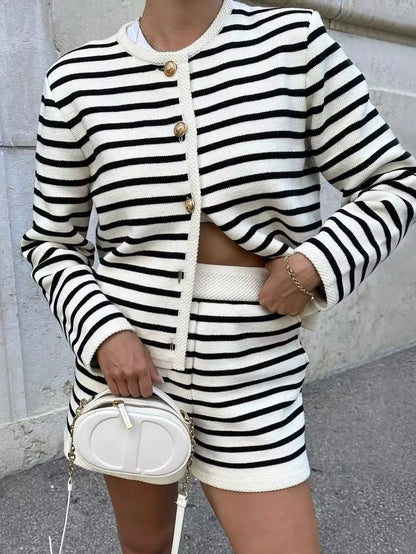 Marina Strickset gestreift