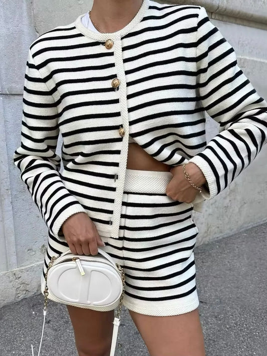 Marina Strickset gestreift