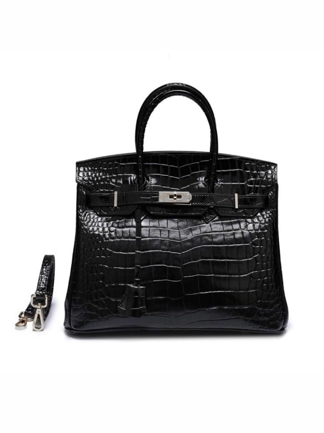 Echtleder Crocodile Handtasche