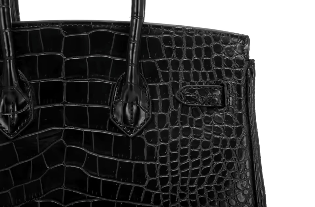 Echtleder Crocodile Handtasche