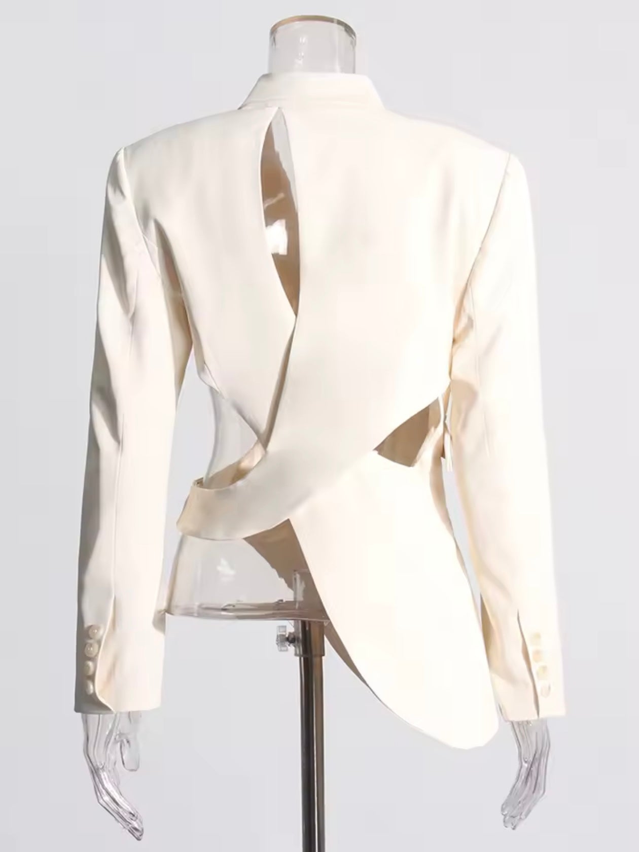 Asymmetrischer Blazer mit Cut-outs
