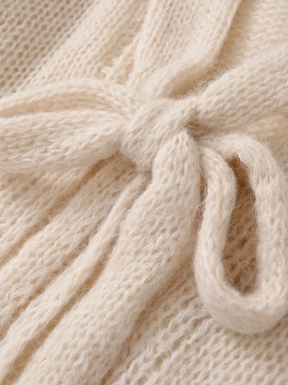 Feinstrick Bow Cardigan