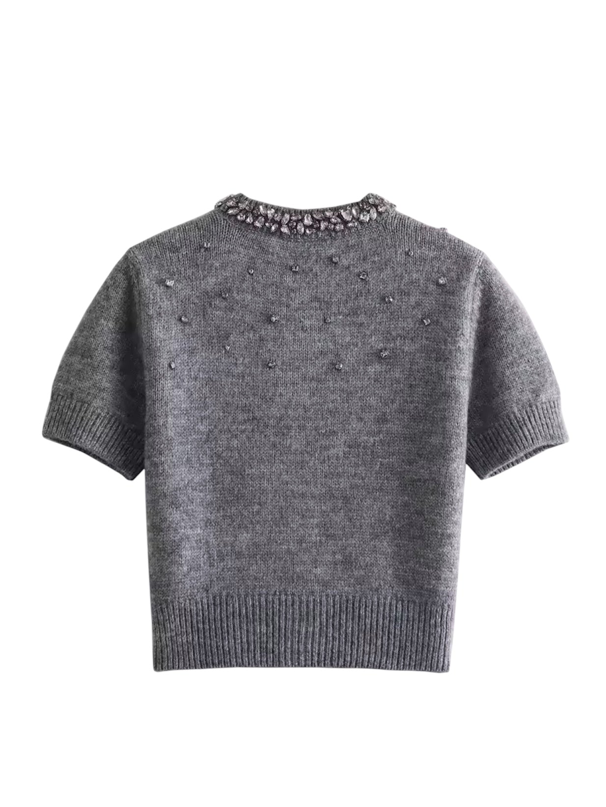 Strickjacke mit Perlenmuster