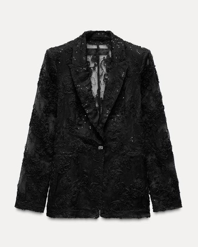 Halbtransparenter Blazer aus Spitze - Sorentis