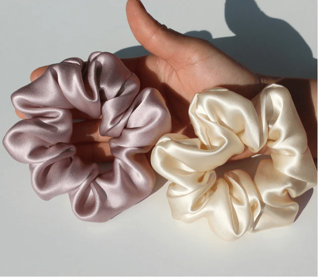 100% Maulbeerseide Luxuriöse Seiden Scrunchie – Haargummi - Sorentis