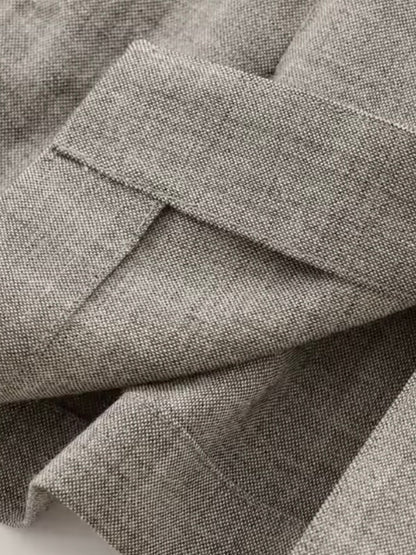 Fließender Blazer mit Gürtel