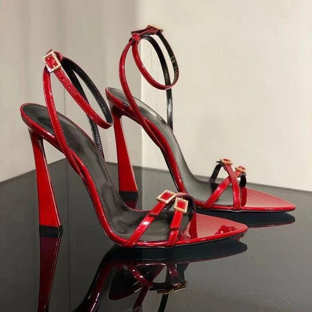 Strassverzierte Schicke High Heels mit Riemen - Sorentis