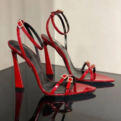 Strassverzierte Schicke High Heels mit Riemen - Sorentis