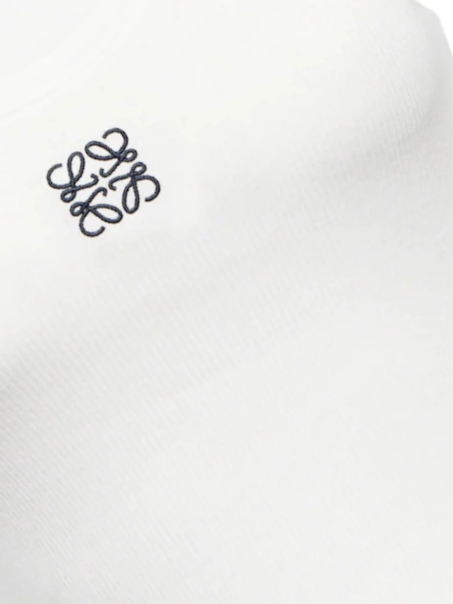 LOWE Rippstrick Tanktop mit Logo Stickerei