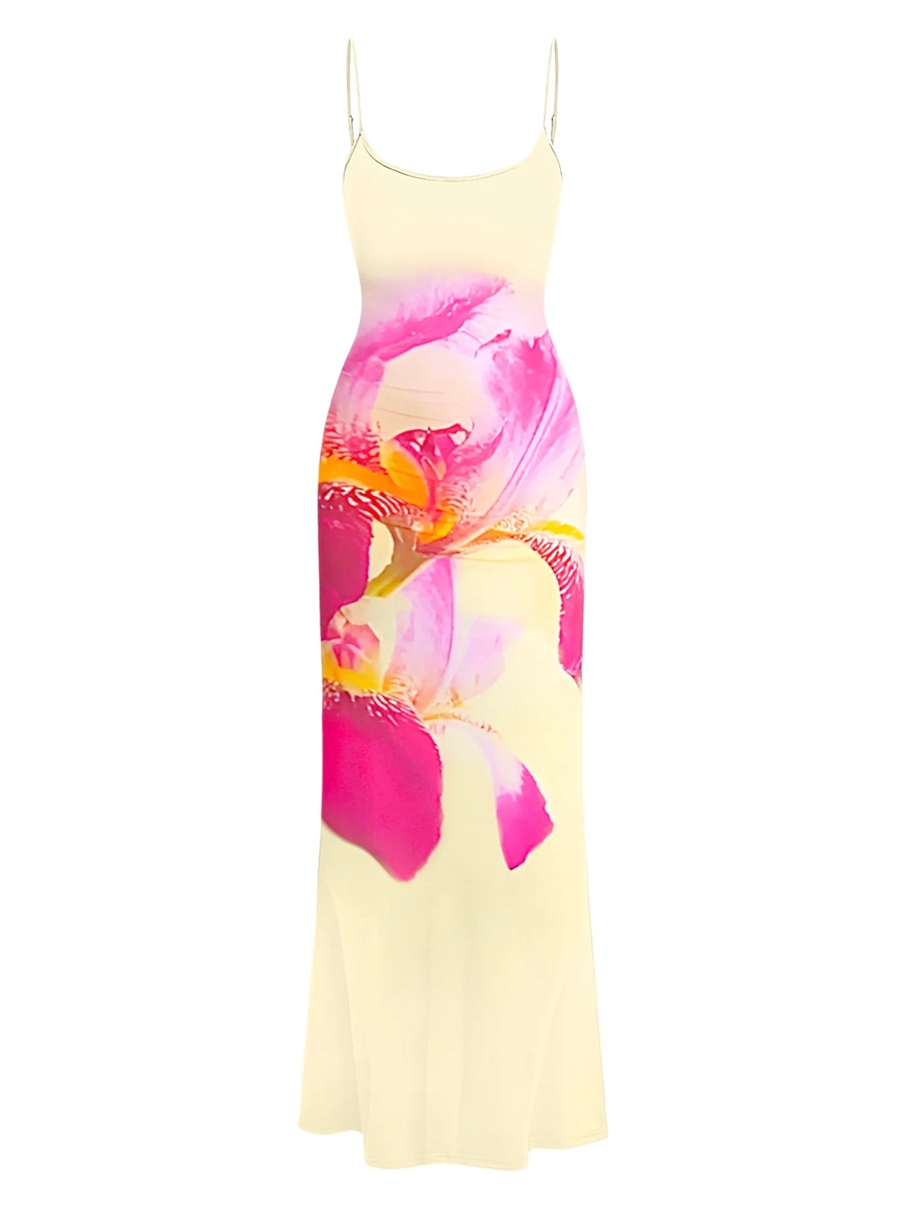 Elastisches Maxikleid mit Print