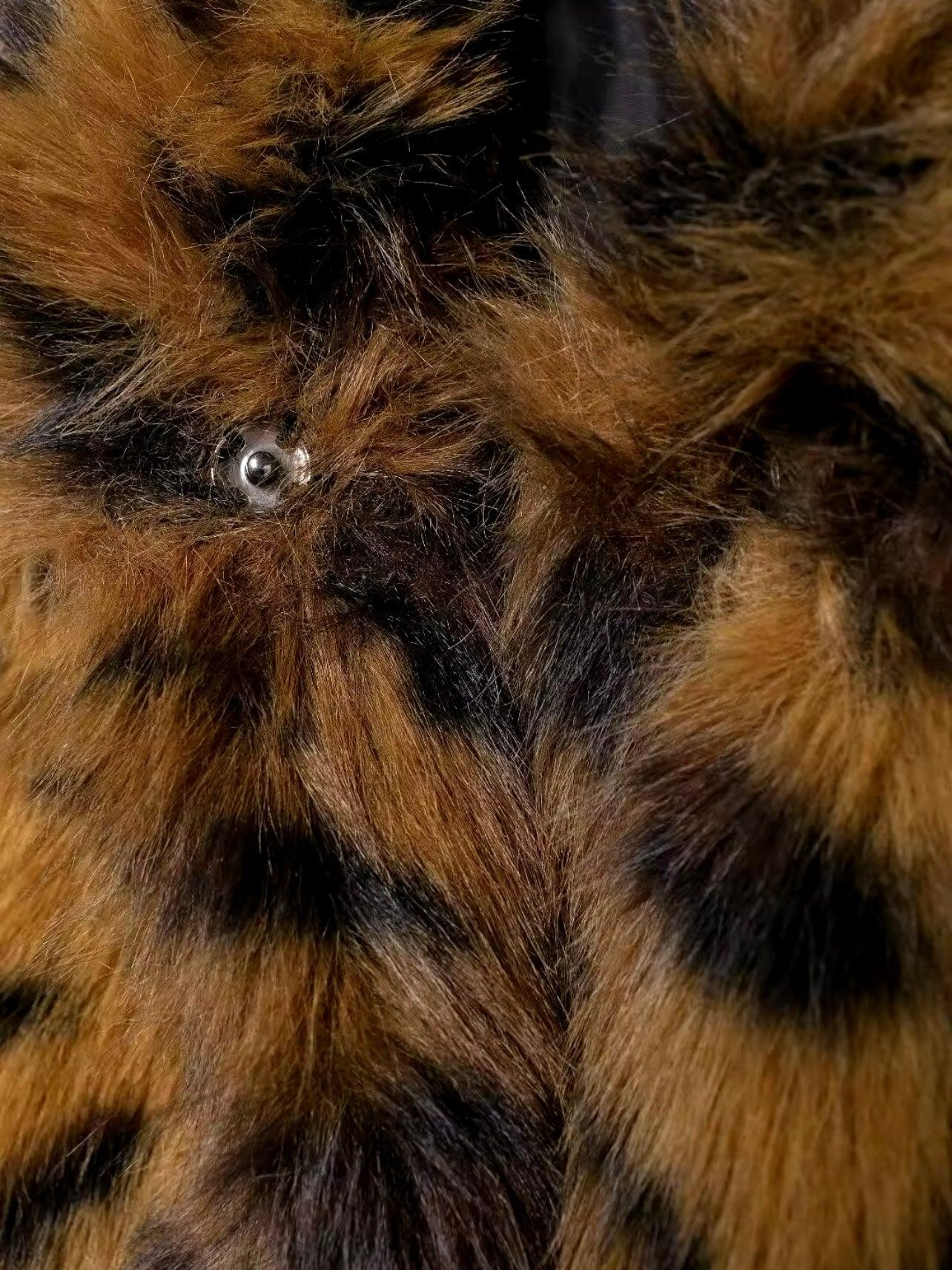 Langmantel mit Leopardenmuster - Sorentis