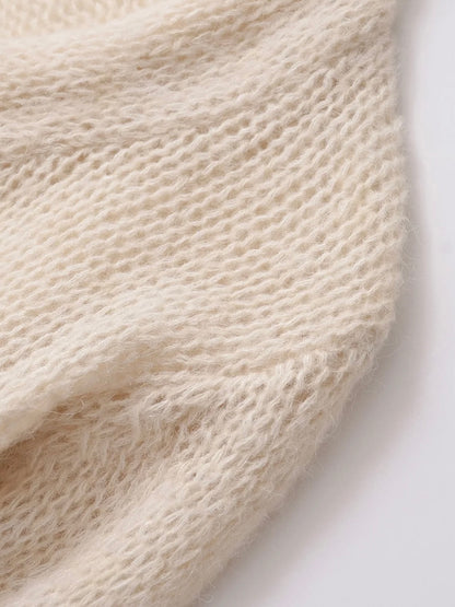 Feinstrick Bow Cardigan