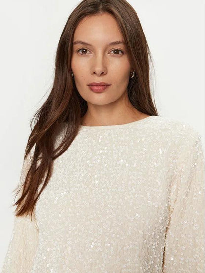 Pailletten Cardigan mit Schleifen - Sorentis