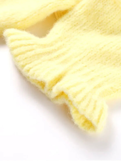 Strick-Cardigan mit Bindeschleifen