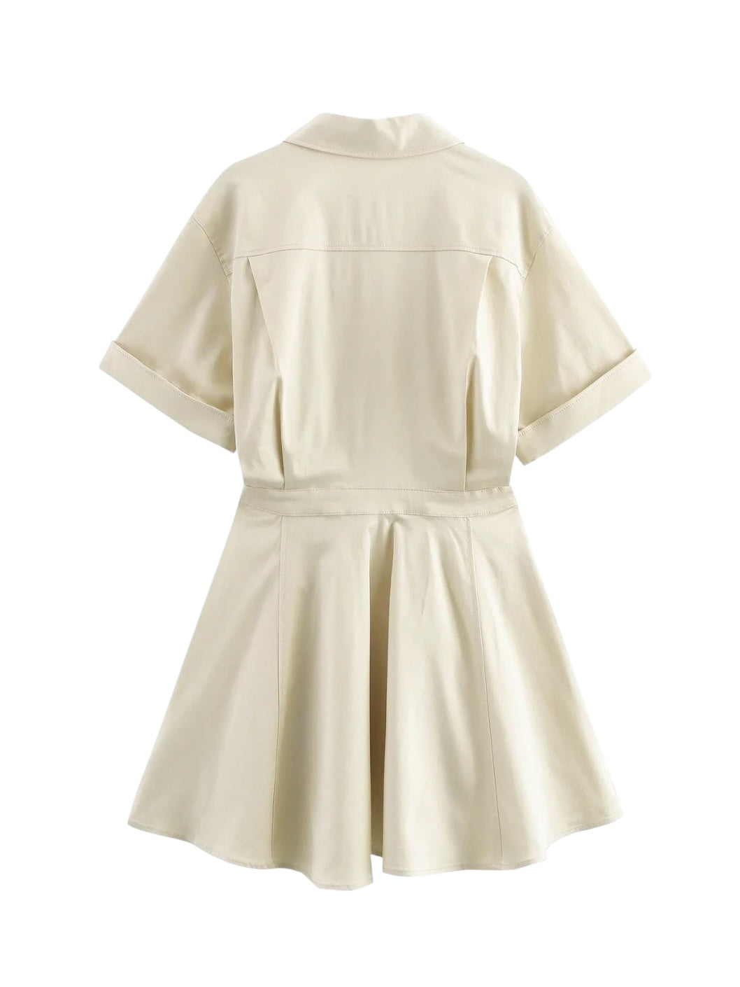 Kurzärmeliges Hemdkleid mit Taschen