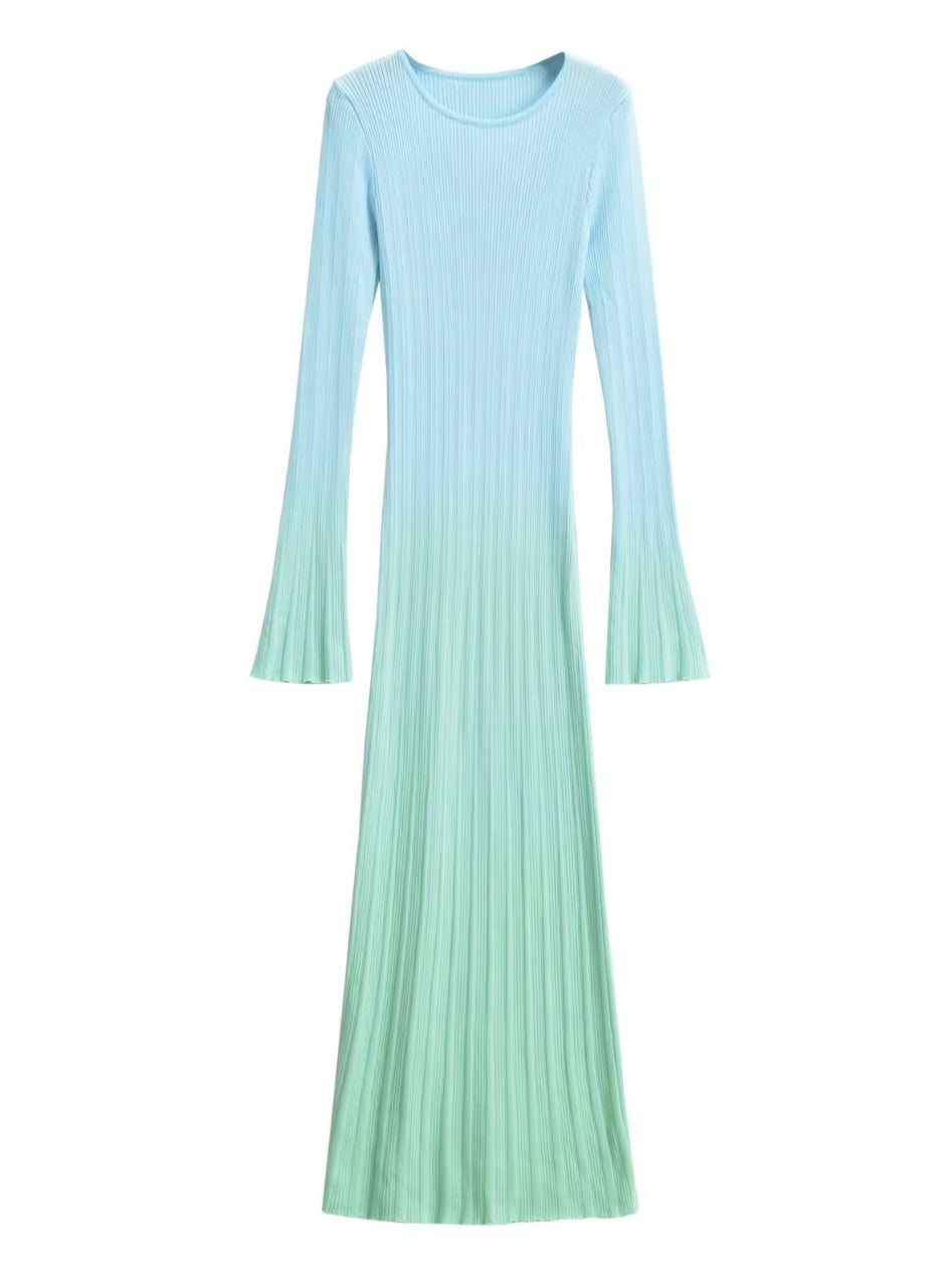 Maxi-Strickkleid mit Farbverlauf