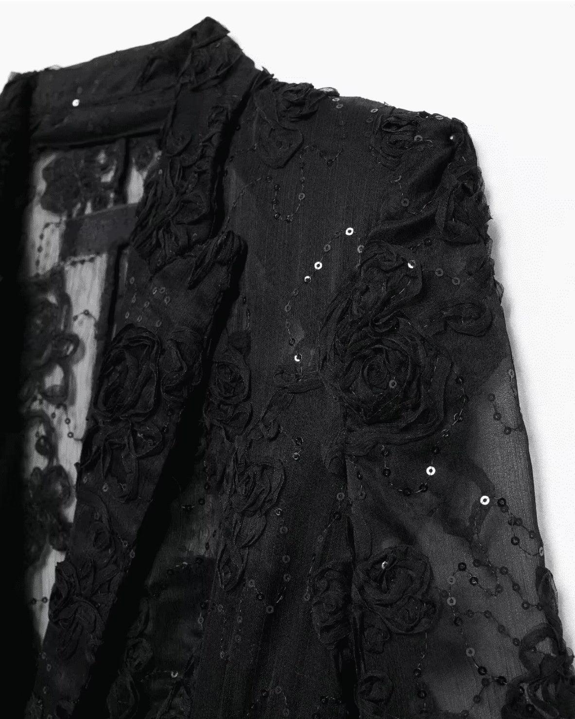 Halbtransparenter Blazer aus Spitze - Sorentis