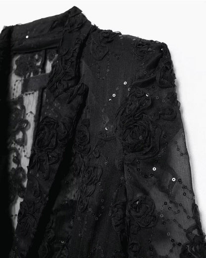 Halbtransparenter Blazer aus Spitze - Sorentis