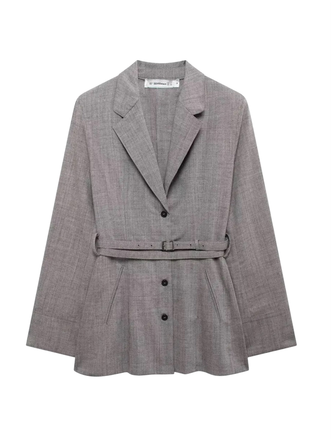 Fließender Blazer mit Gürtel