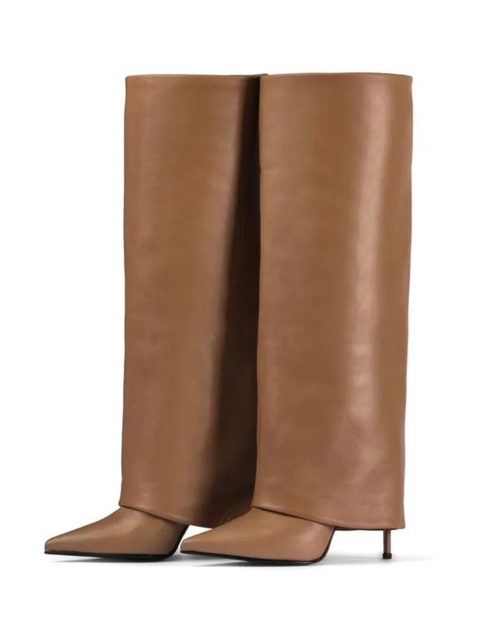 Kneehohe Stiletto Stiefel - Sorentis