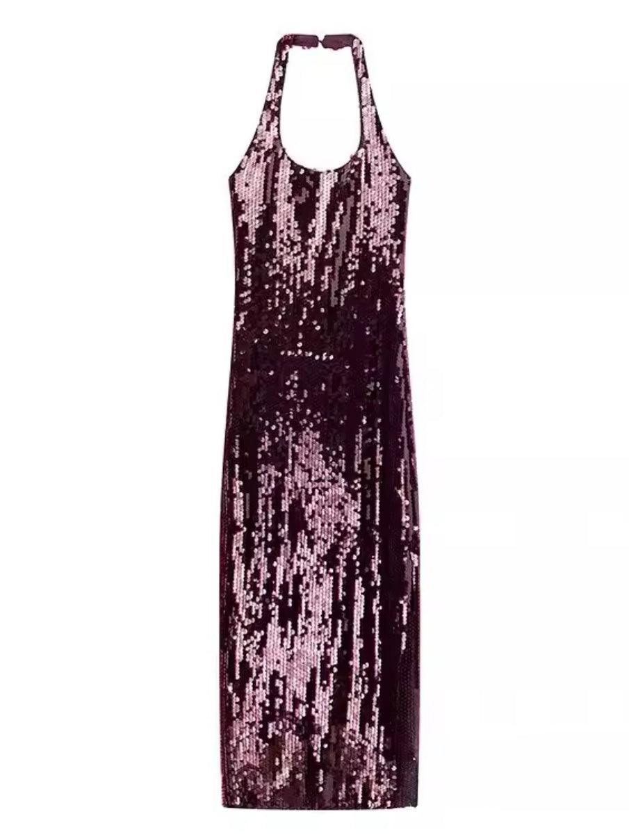 Rückenfreies Kleid mit Schlitz - Sorentis