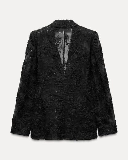 Halbtransparenter Blazer aus Spitze - Sorentis