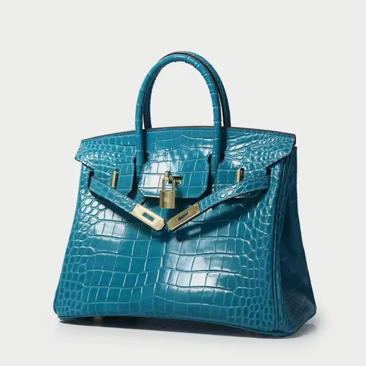 Echtleder Crocodile Handtasche