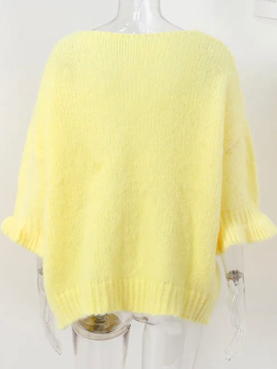 Strick-Cardigan mit Bindeschleifen