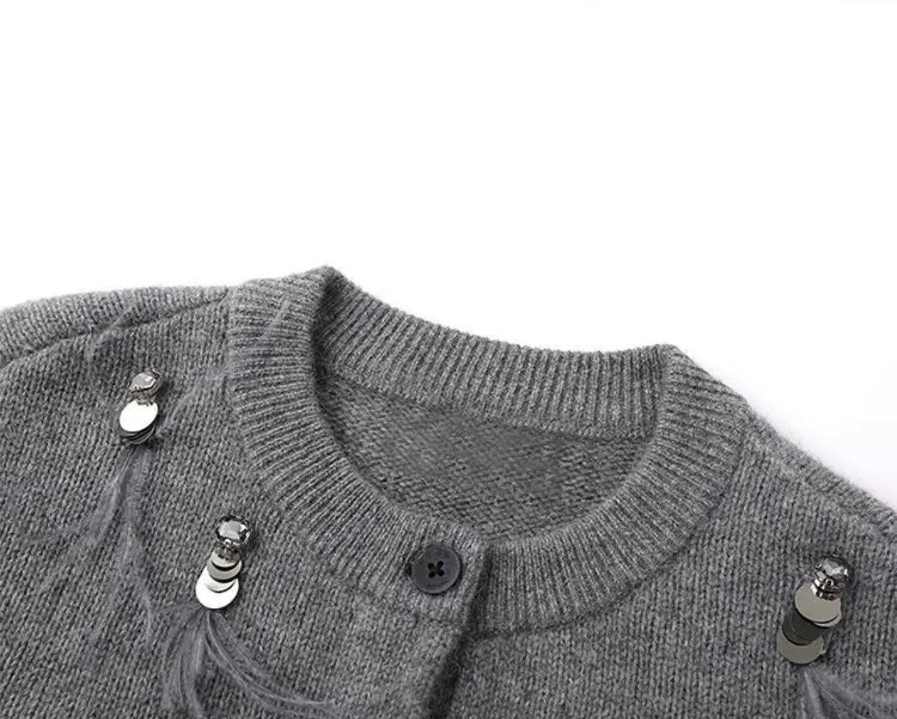 Festlicher Cardigan mit Dekor - Sorentis
