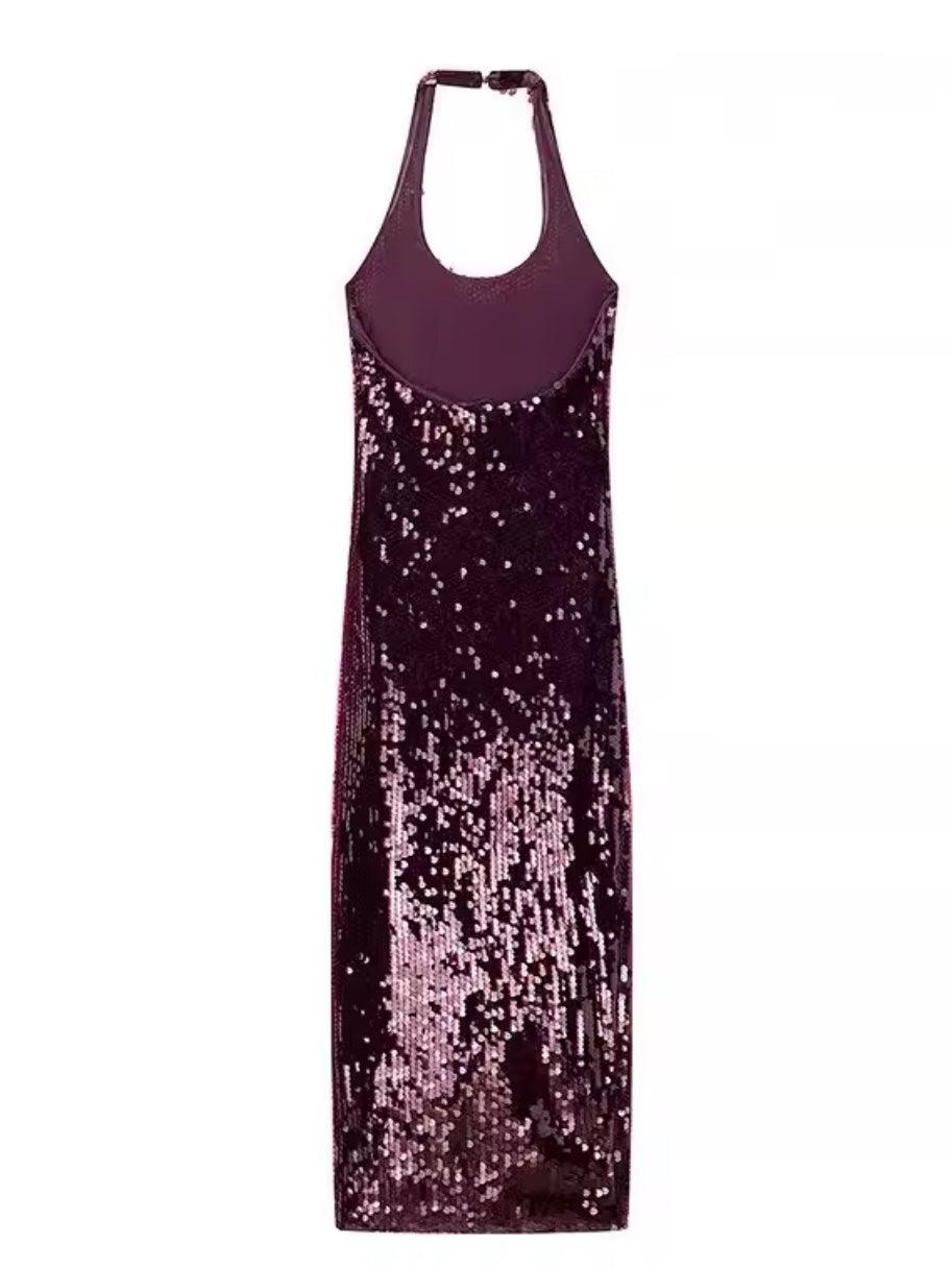 Rückenfreies Kleid mit Schlitz - Sorentis