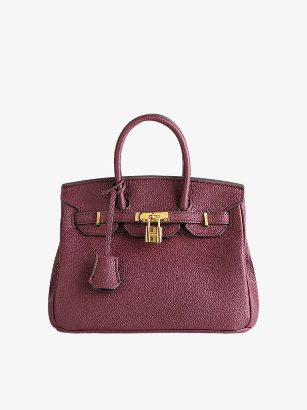 Hermé Handtasche aus veganem Kunstleder