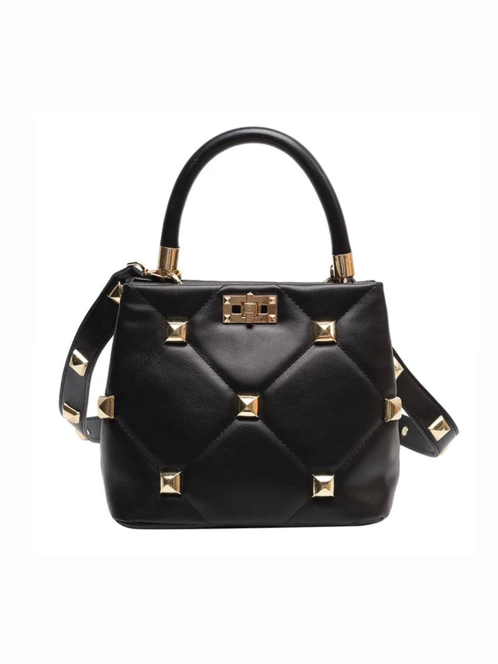 Handtasche mit goldenen Nieten - Sorentis