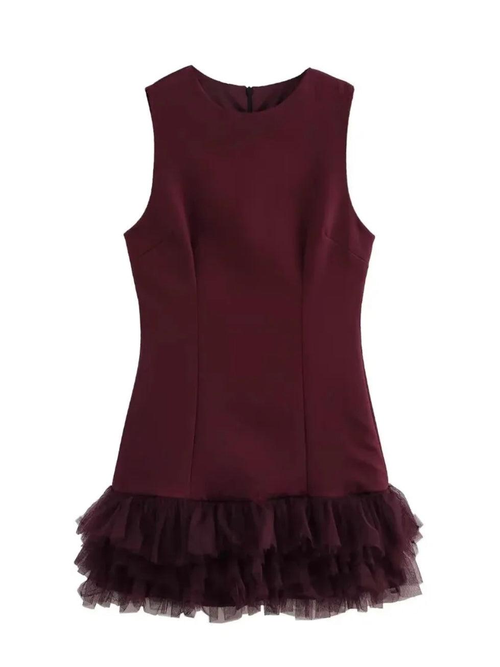 Minikleid mit Tüll-Raffungen - Sorentis