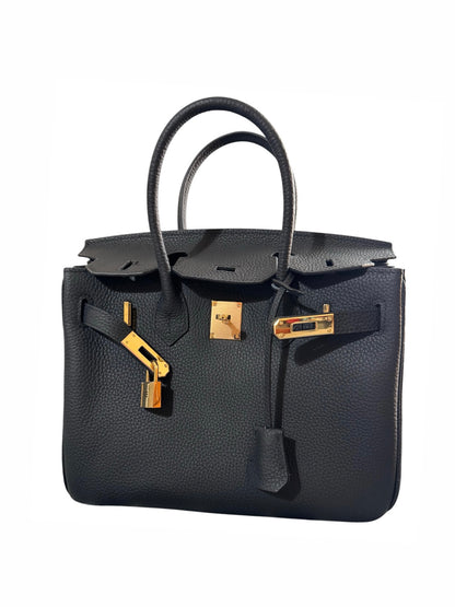 Echtleder Noble Handtasche Klassiker 30cm