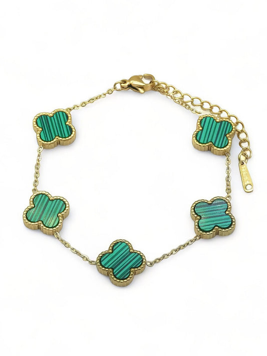 Clover Kleeblatt Armband aus Edelstahl