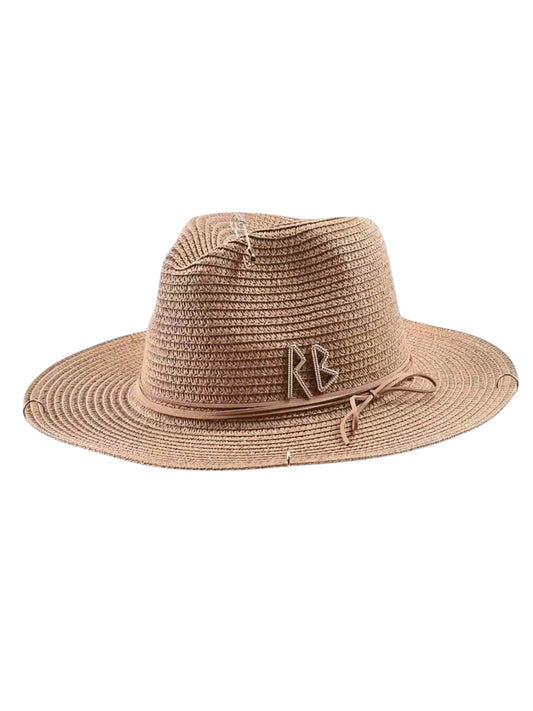 RB Strohhut mit Goldakzenten