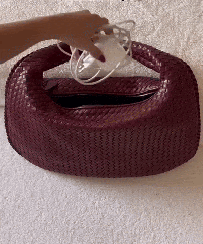 Geflochtener Shopper in Burgundy - Sorentis
