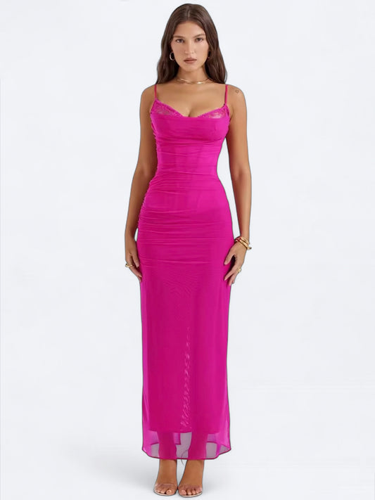 Figurformendes Corsagen-Meshkleid