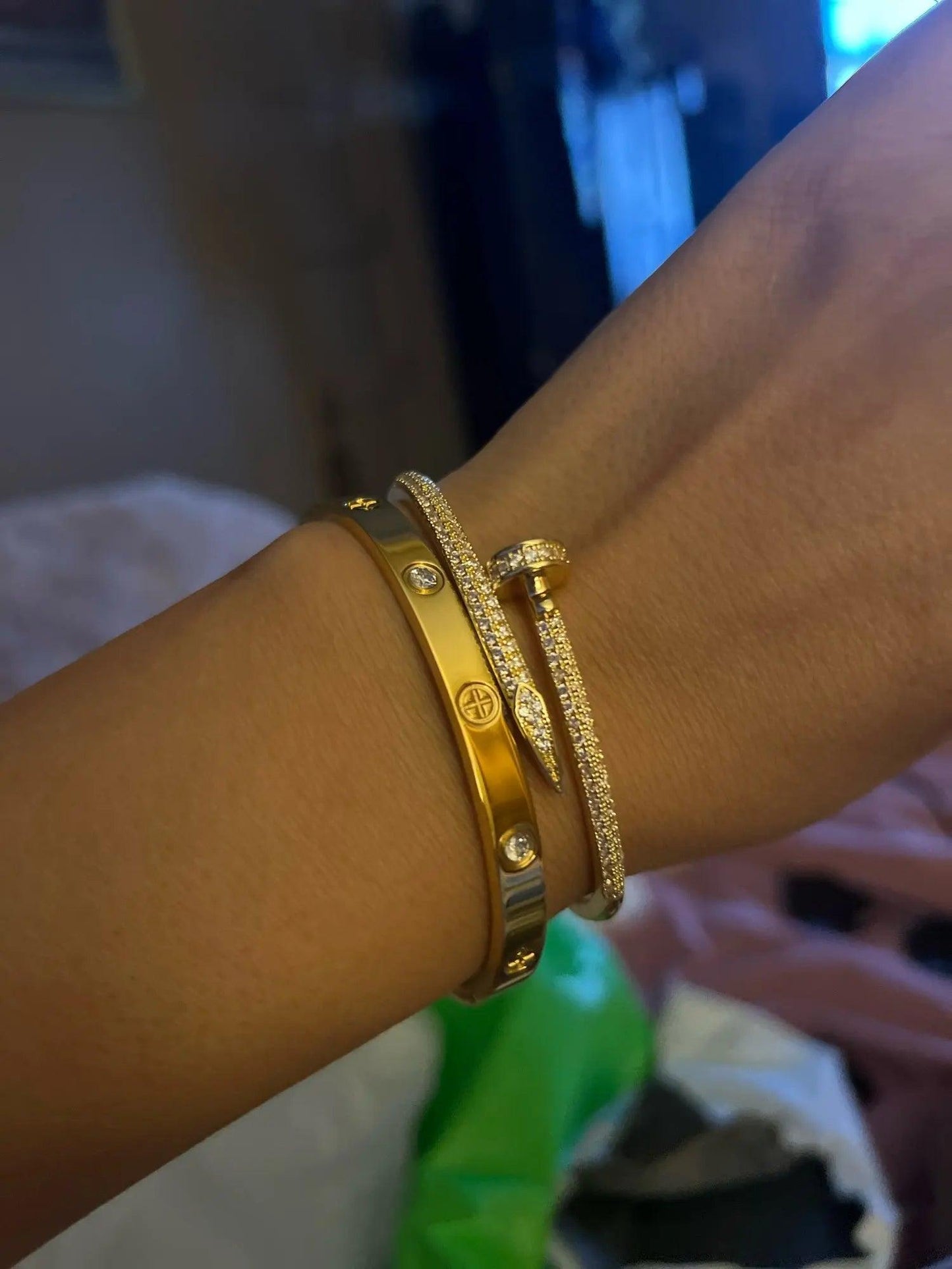Selected 3er Armband Set in Gold aus rostfreiem Edelstahl - Sorentis